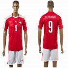 2015-2016 Switzerland national team SEFEROVIC #9 jerseys red home