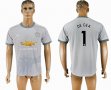 2017-2018 Manchester united #1 DE GEA thailand version gray soccer jersey away