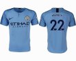 2018-2019 Manchester City club thailand version #22 MENDY skyblue soccer jerseys home