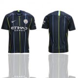 2018-2019 Manchester city thailand version blue soccer jersey away