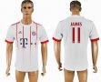 2017-2018 Bayern Munich club #11 JAMES thailand version white soccer jersey away