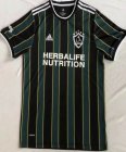 2021-2022 Los Angeles Galaxy club black green soccer jerseys away