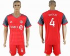 2017-2018 Toronto FC club #4 BRADLEY red soccer jersey home