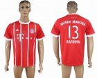 2017-2018 Bayern Munich Thailand version #13 RAFINHA red soccer uniforms home