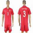 2016-2017 Norway team HOVLAND #3 red soccer jerseys home