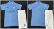 2019-2020 Manchester City club skyblue white soccer jersey home