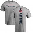 Professional customized Houston Texans gray T-Shirts-1