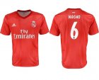 2018-2019 Real Madrid second thailand version #6 NACHO red soccer jerseys away