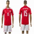 2015-2016 Switzerland national team DERDIYOK #15 jerseys red home