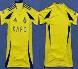 2024-2025 Al Nassr club thailand version yellow soccer jerseys home