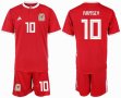 2018-2019 Welsh team #10 RAMSEY red soccer jersey home