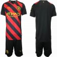 2022-2023 Manchester City club red black soccer jerseys away