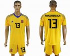 2018 World Cup Spain #13 ARRIZABALAGA Yellow goalkeeper soccer jersey