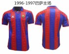 1996-1997 Barcelona thailand version throwback red blue soccer jersey Commemorative Edition