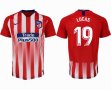 2018-2019 Atletico Madrid thailand version #19 LUCAS red soccer jersey home