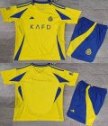 2024-2025 Riyadh victory club yellow blue kid soccer jerseys home