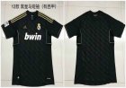 2012 Real Madrid thailand version throwback black soccer jersey