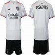 2021-2022 Benfica club white black soccer jersey away