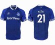 2018-2019 Everton FC thailand version #21 BESIC blue soccer jersey home