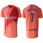 2018-2019 Barcelona Thailand version #7 COUTINHO pink soccer jersey away