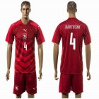 2016 Czech Republic team BARTOSAK #4 red soccer jersey home