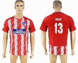 2017-2018 Atletico Madrid #13 OBLAK thailand version red white soccer jersey home