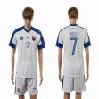 2015-2016 Slovakia team WEISS #7 soccer jersey white home