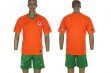 2012-2013 Zambia national team orange green jerseys home