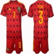 2022 World Cup Spain team #3 PIQUE red soccer jerseys home