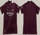 2024-2025 Manchester City Club thailand version Wine red soccer jerseys away