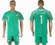 2018 World cup Poland #1 SZCZESNY green goalkeeper soccer jersey
