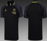 2023-2024 Paris Saint-Germain club black polo soccer shirts C1011