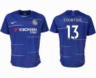 2018-2019 Chelsea club thailand version #13 COURTOIS blue soccer jersey home