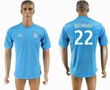 2016-2018 Marseille Thailand version #22 BATSHUAYI skyblue soccer jersey away