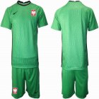 2021 Poland green goalkeeper soccer jerseys