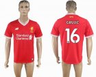 2017-2018 Liverpool Thailand version #16 GRUJIC red soccer jersey home