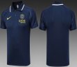 2023-2024 Paris Saint-Germain club blue polo soccer shirts C1012 01