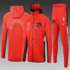 Toronto Raptors red NBA Hooded Sweatshirt with long shorts