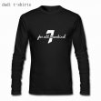 Personalized Custom black long sleeves mens Dadi t-shirts with Fan all mankind logo