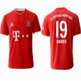 2020-2021 Bayern Munich club thailand version #19 DAVIES red soccer jerseys home