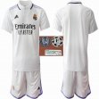 2022-2023 Real Madrid club white soccer jersey home with Champions League patch