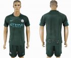 2017-2018 Manchester city club soccer jersey second away