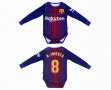 2017-2018 Barcelona #8 A.INIESTA blue long sleeve baby clothes