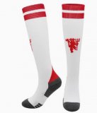 2024 Manchester United club white red soccer socks home