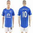 2016-2017 Everton FC club LUKAKU #10 blue soccer jersey home
