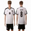 2016 Austria Team ALABA #8 white soccer jersey away
