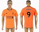 2017-2018 Liverpool #9 FIRMINO Thailand version orange soccer jersey away