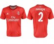 2018-2019 Real Madrid second thailand version #2 CARVAJAL red soccer jerseys away