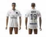 2014-2015 Paris Saint-Germain thailand version AURIER 19 white soccer uniforms away