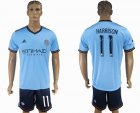 2017-2018 New York City FC #11 HARRISON skyblue soccer jerseys home